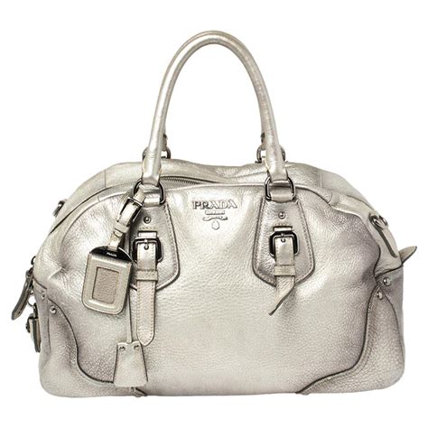 silver metallic prada bag|prada shoulder bag for sale.